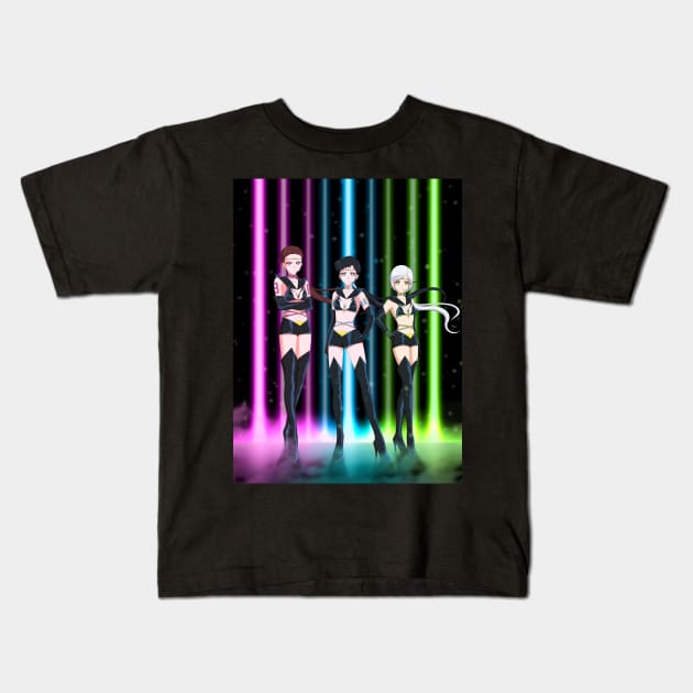 Sailor Starlights Eternal ver. Kids T-Shirt by albertosancami